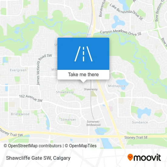Shawcliffe Gate SW map