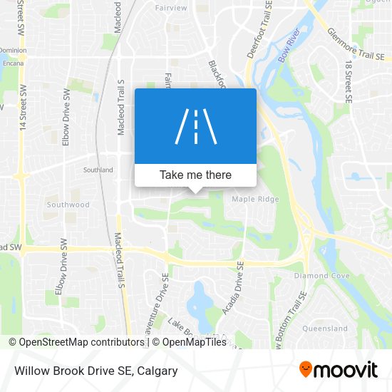 Willow Brook Drive SE map