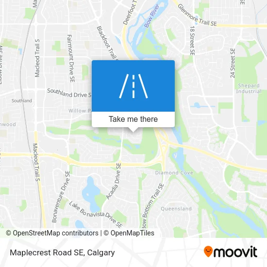 Maplecrest Road SE map