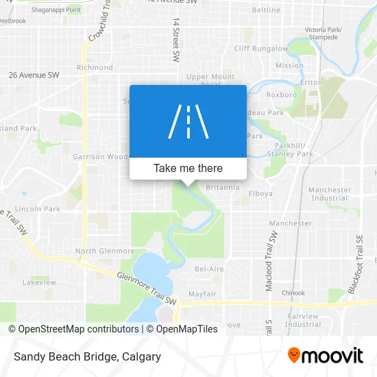 Sandy Beach Bridge map