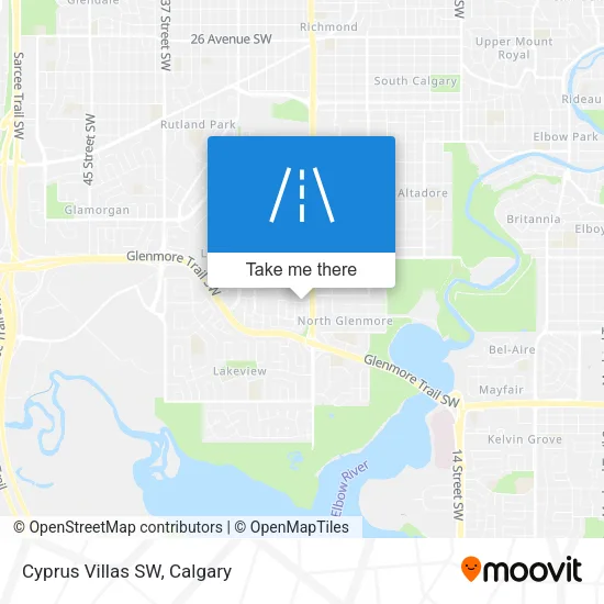 Cyprus Villas SW map