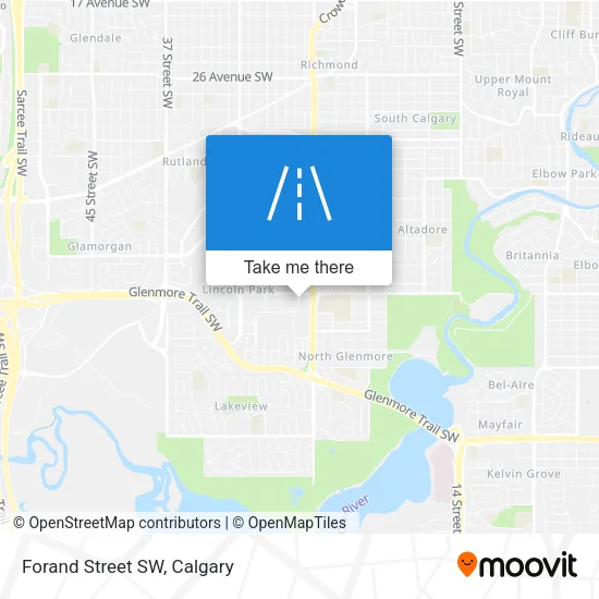 Forand Street SW map