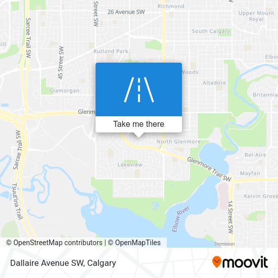 Dallaire Avenue SW map