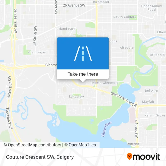 Couture Crescent SW map