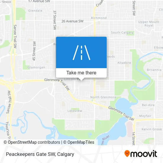 Peackeepers Gate SW map