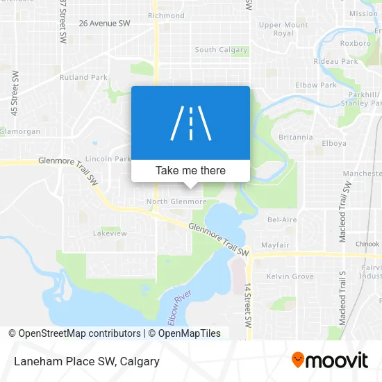 Laneham Place SW map