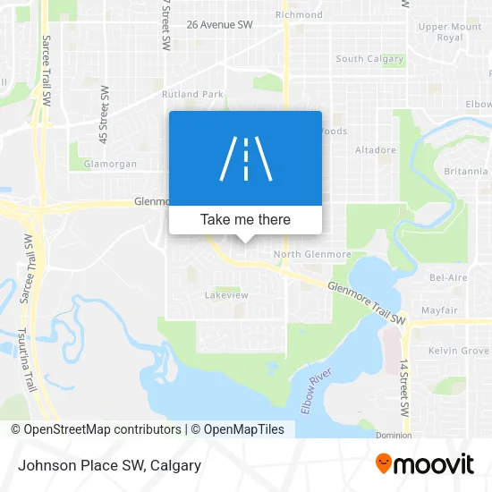 Johnson Place SW map