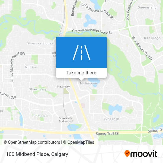 100 Midbend Place map