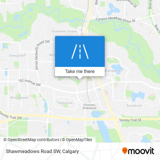 Shawmeadows Road SW map