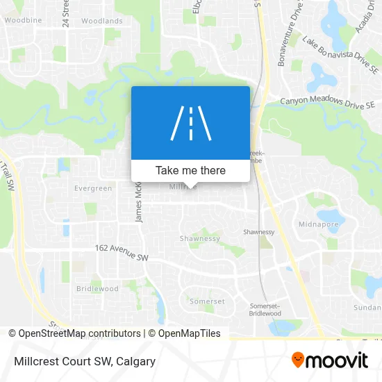 Millcrest Court SW map