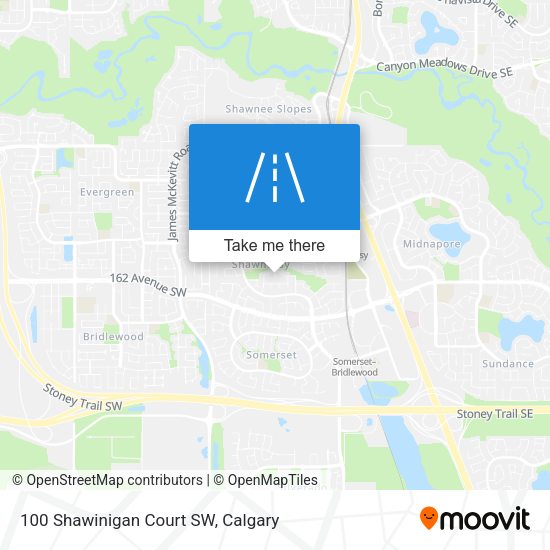 100 Shawinigan Court SW map