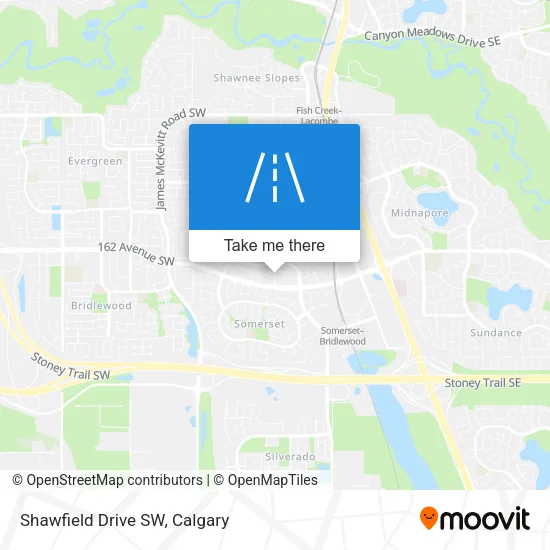Shawfield Drive SW map