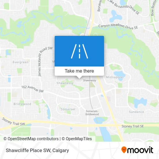 Shawcliffe Place SW map