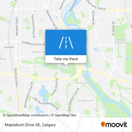 Mapleburn Drive SE map