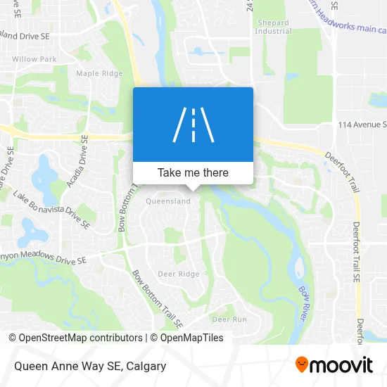 Queen Anne Way SE map