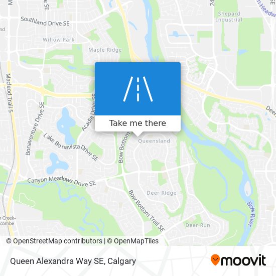 Queen Alexandra Way SE map