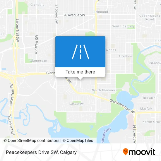 Peacekeepers Drive SW map