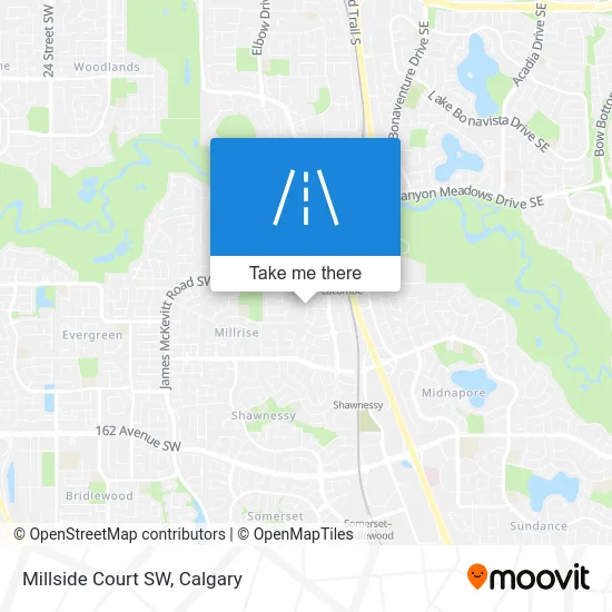 Millside Court SW map