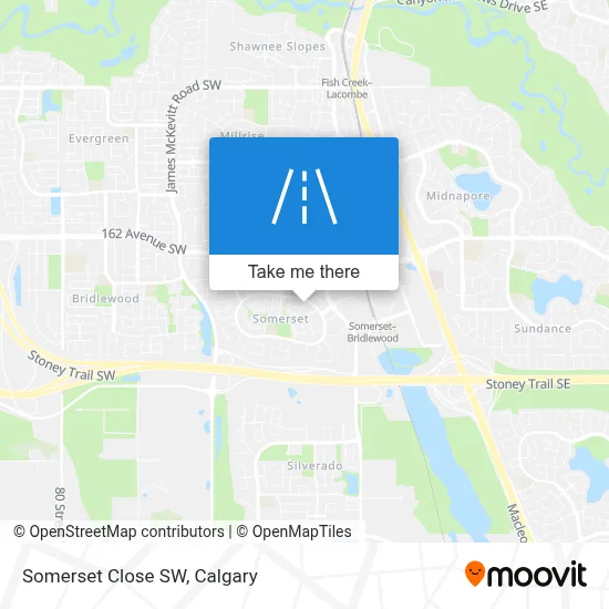 Somerset Close SW map