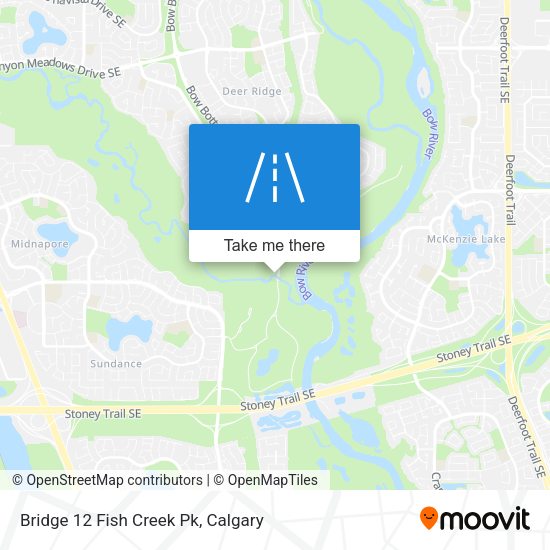 Bridge 12 Fish Creek Pk map