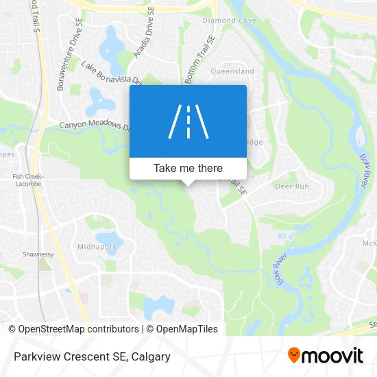 Parkview Crescent SE map