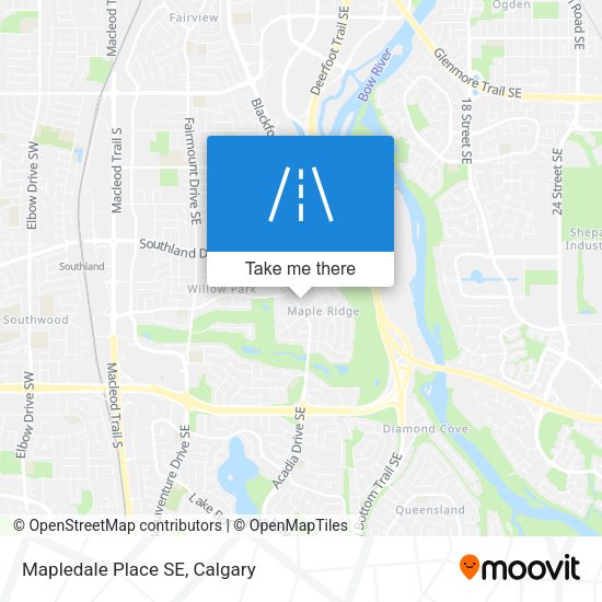 Mapledale Place SE map