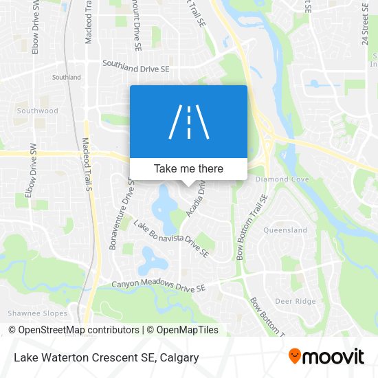 Lake Waterton Crescent SE map