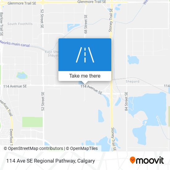 114 Ave SE Regional Pathway map