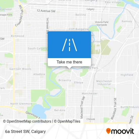 6a Street SW map