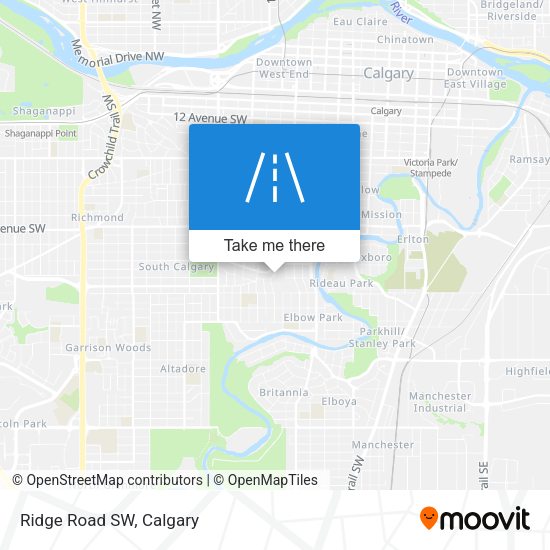 Ridge Road SW map