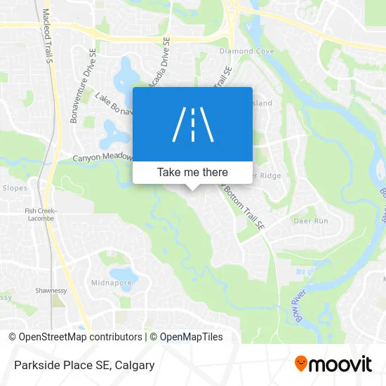 Parkside Place SE map