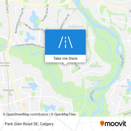 Park Glen Road SE map