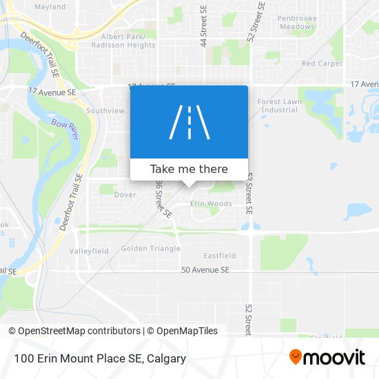 100 Erin Mount Place SE map