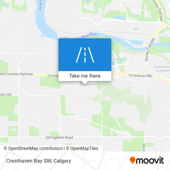 Cresthaven Bay SW map