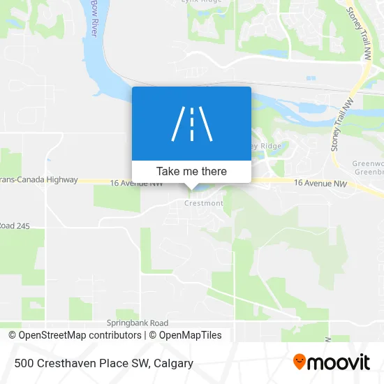 500 Cresthaven Place SW map