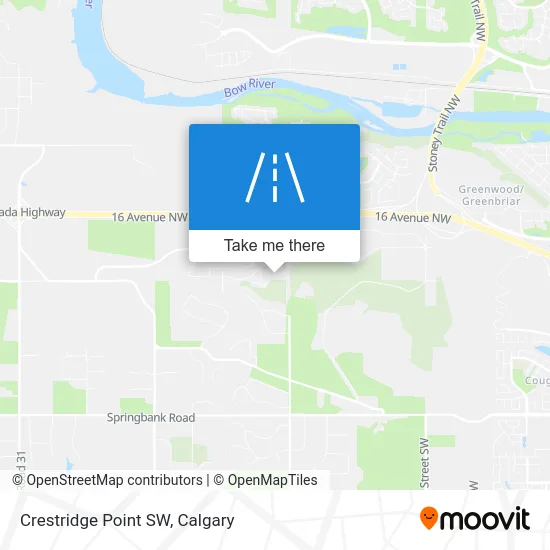 Crestridge Point SW map