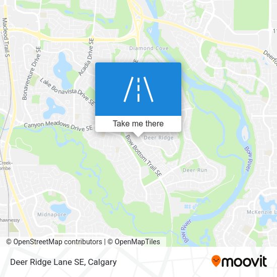 Deer Ridge Lane SE map