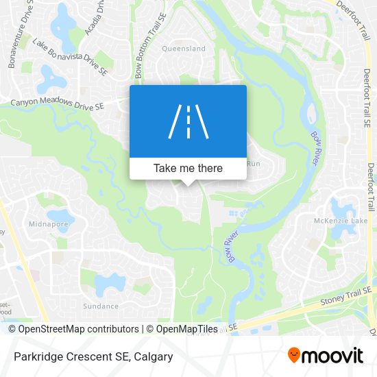 Parkridge Crescent SE map