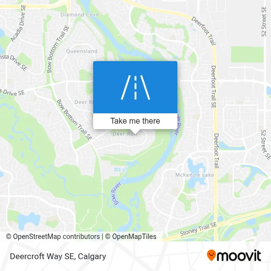 Deercroft Way SE map