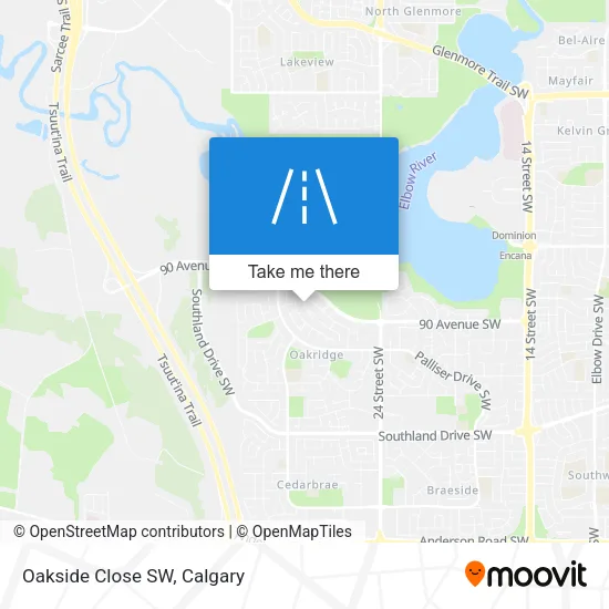 Oakside Close SW map