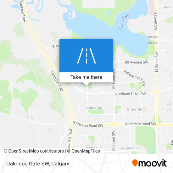 Oakridge Gate SW map