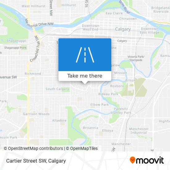 Cartier Street SW map