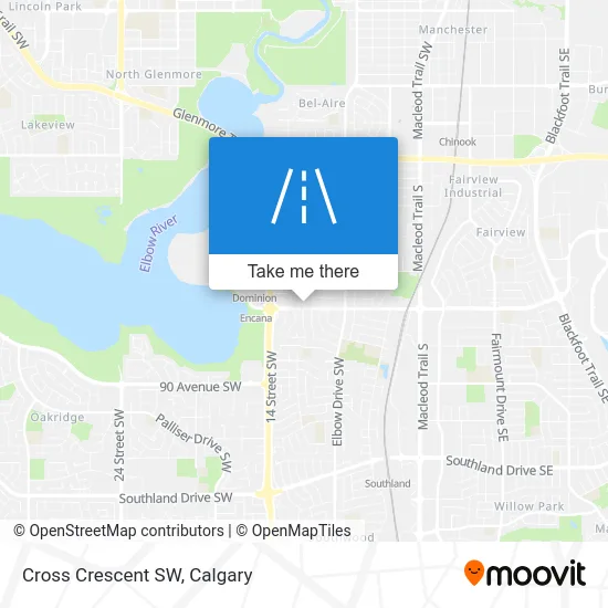 Cross Crescent SW map