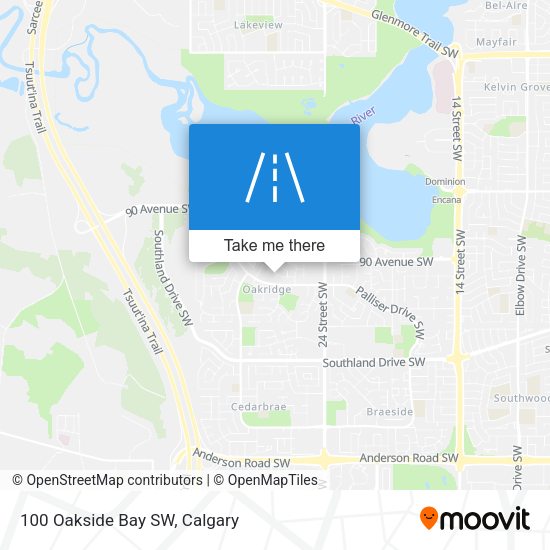 100 Oakside Bay SW map