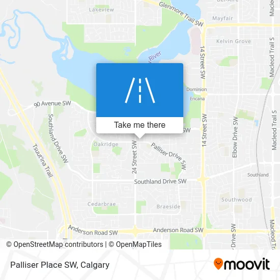 Palliser Place SW map
