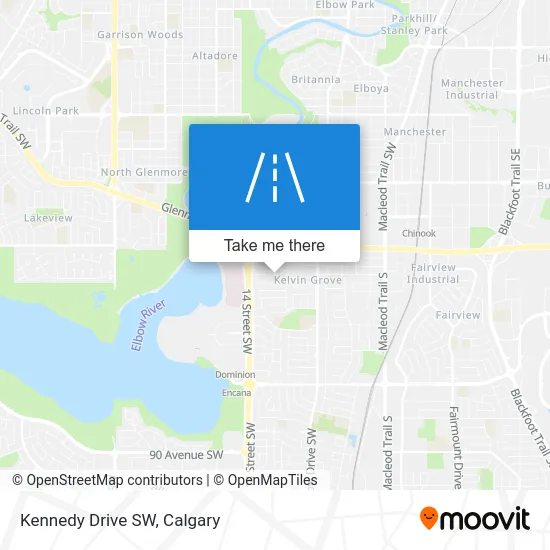 Kennedy Drive SW map