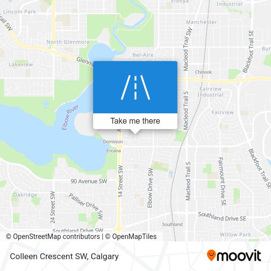 Colleen Crescent SW map