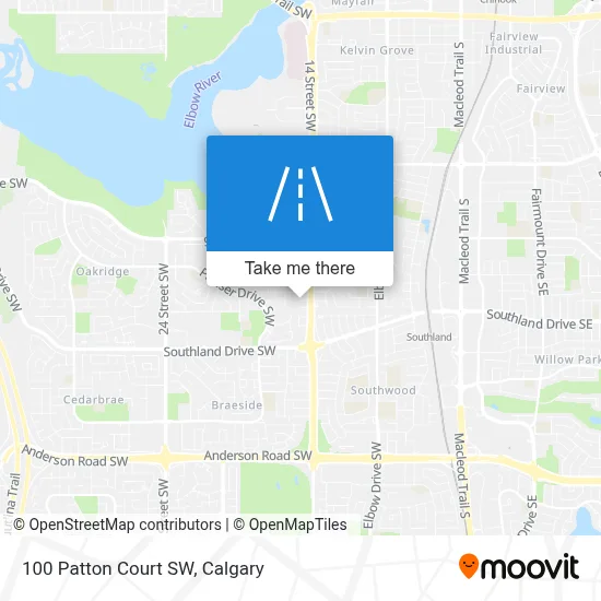 100 Patton Court SW map