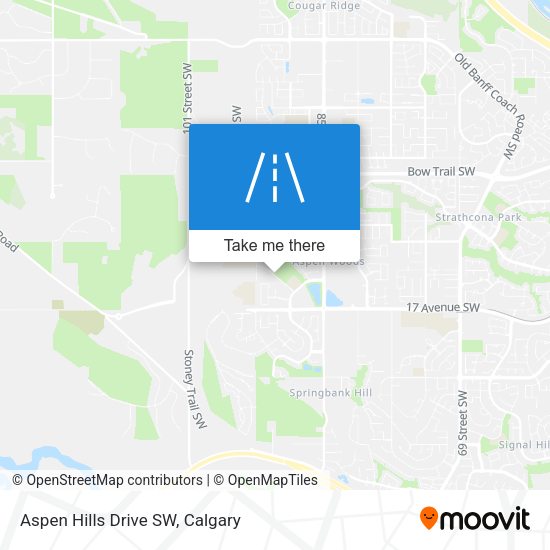 Aspen Hills Drive SW map