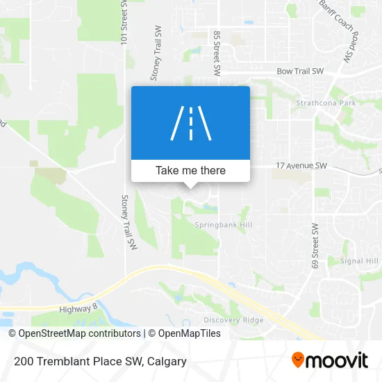 200 Tremblant Place SW map